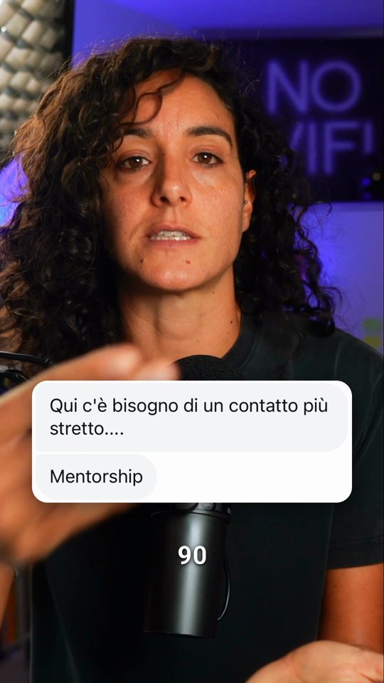 Un messaggio vero ricevuto, mostrato sul petto